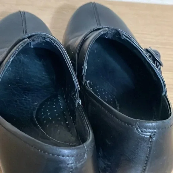Dansko Women's Western Clogs Sz 6 Black Leather Button Professional Work Shoes - Picture 6 of 16